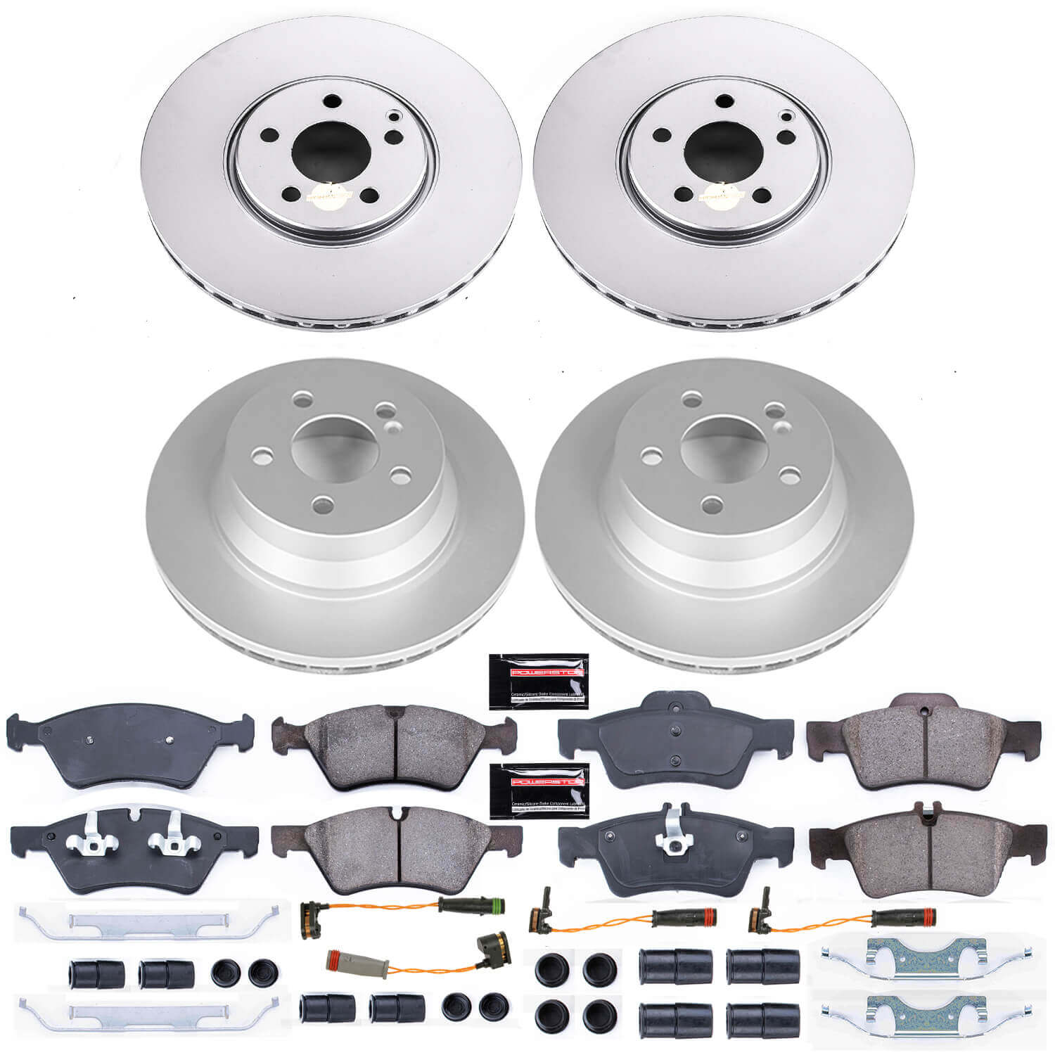 Power Stop CRK7762 Z23 Evolution Sport Front And Rear Brake Kit for 2006 Mercedes-Benz E500 4Matic product image
