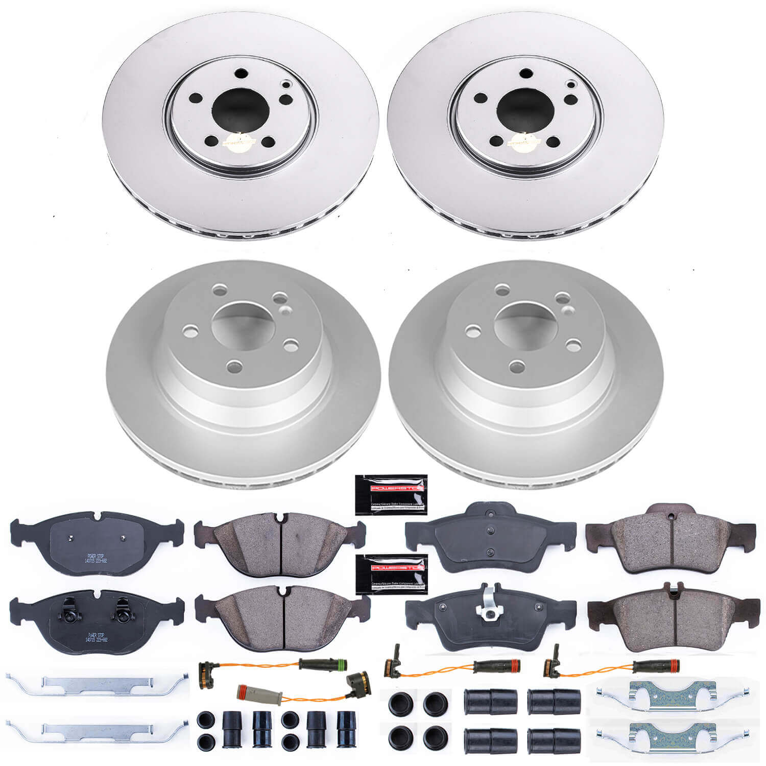 Power Stop CRK7763 Z23 Evolution Sport Front And Rear Brake Kit for 2004-2005 Mercedes-Benz E500 4Matic product image