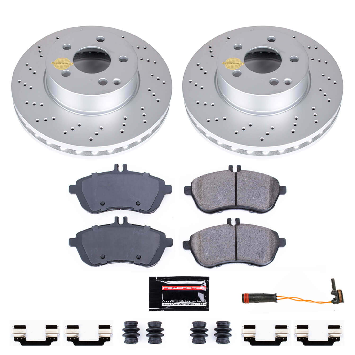 Power Stop CRK7766 Z23 Evolution Sport Front Brake Kit for 2012-2015 Mercedes-Benz C250 product image