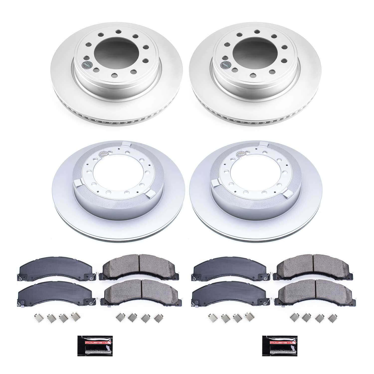 Power Stop CRK7818 Z17 Evolution Front And Rear Pad And Rotor Kit for 2013-2024 Dodge Ram 4500 product image