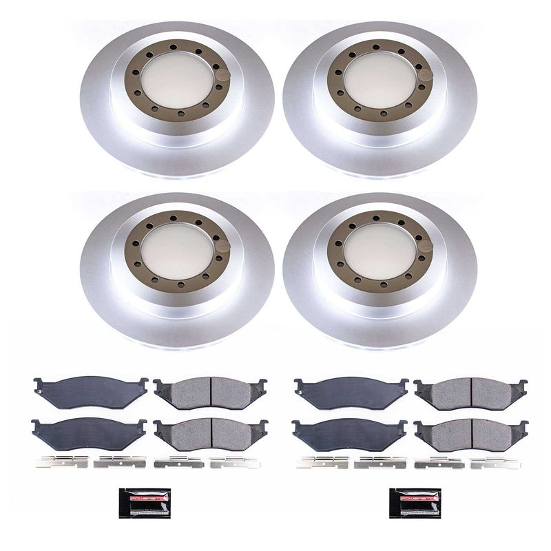 Power Stop CRK7820 Z17 Evolution Front And Rear Pad And Rotor Kit for 1999-2001 Ford F-53 Motorhome Chassis product image