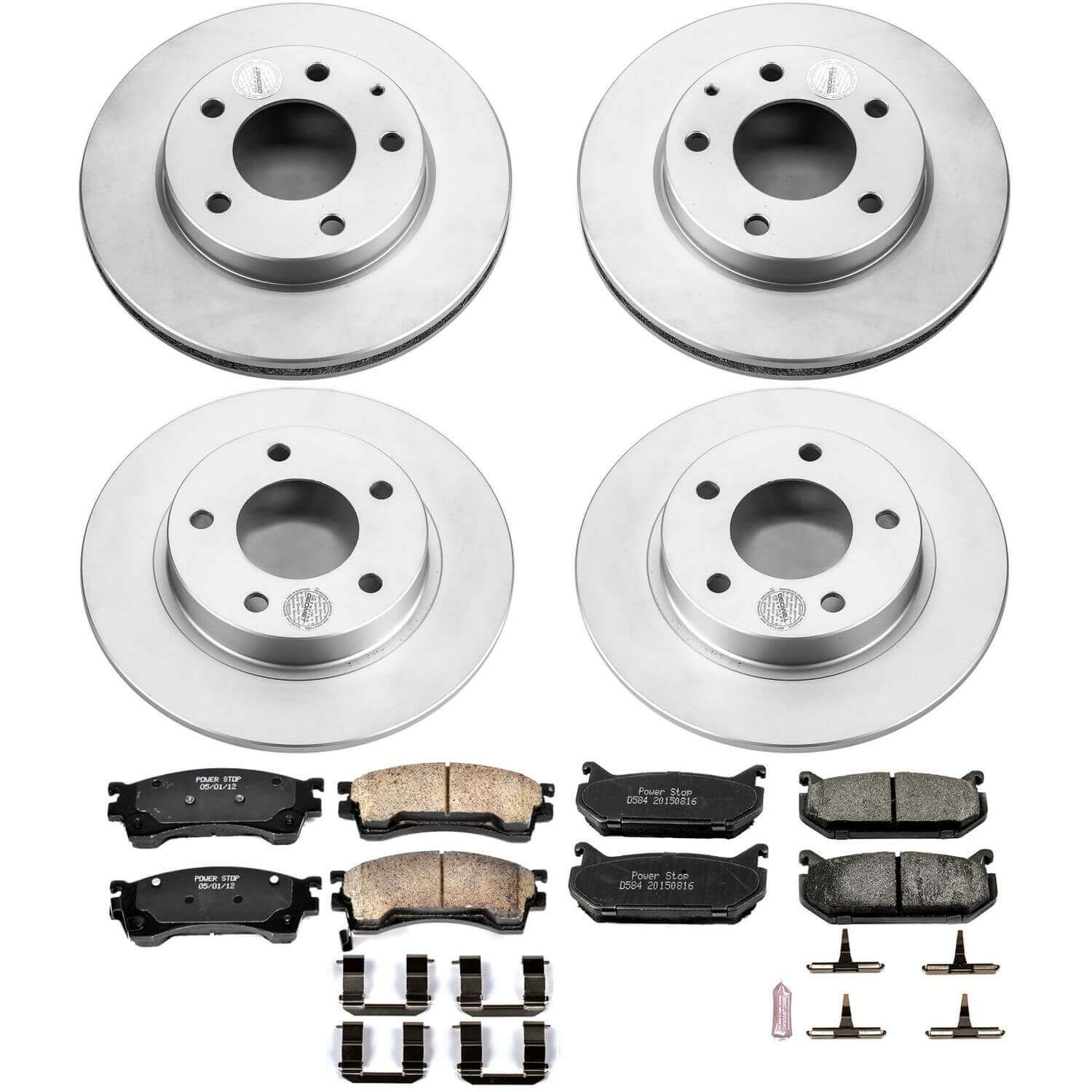 Power Stop CRK783 Z17 Evolution Front And Rear Brake Kit for 1993-1997 Ford Probe product image
