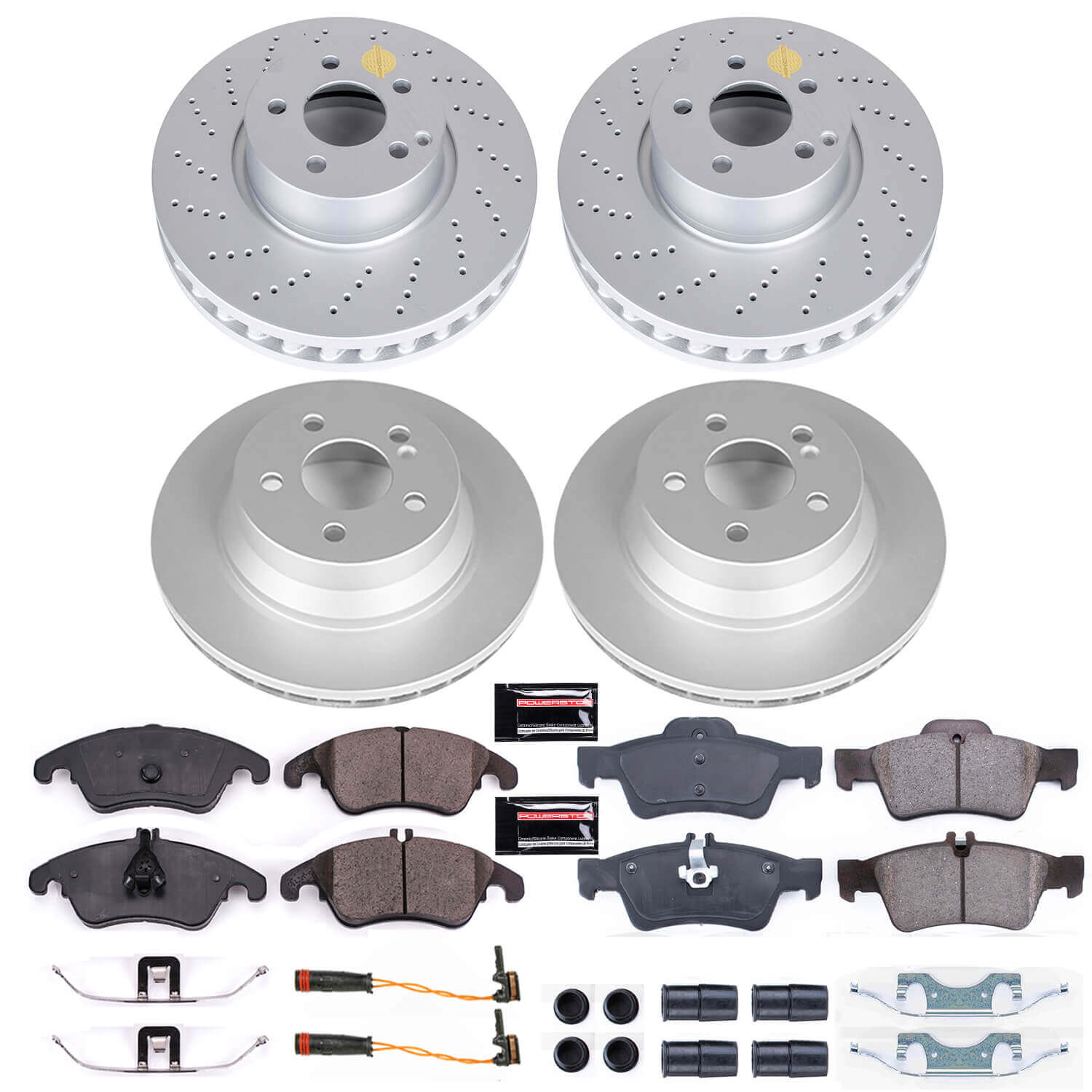 Power Stop CRK7830 Z23 Evolution Sport Front And Rear Brake Kit for 2010 Mercedes-Benz E-350 Sedan (4 Door) product image