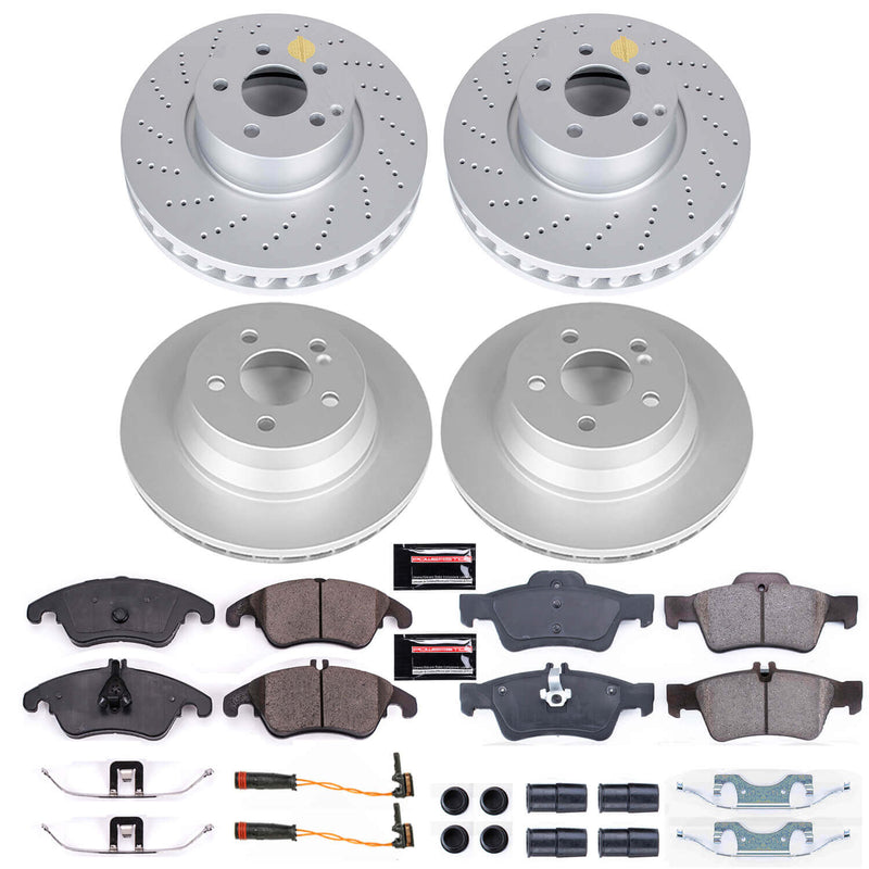 Power Stop CRK7830 Z23 Evolution Sport Front And Rear Brake Kit for 2010 Mercedes-Benz E-350 Sedan (4 Door) product image