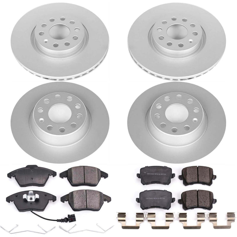 Power Stop CRK7838 Z23 Evolution Sport Front And Rear Brake Kit for 2009 Volkswagen Passat product image
