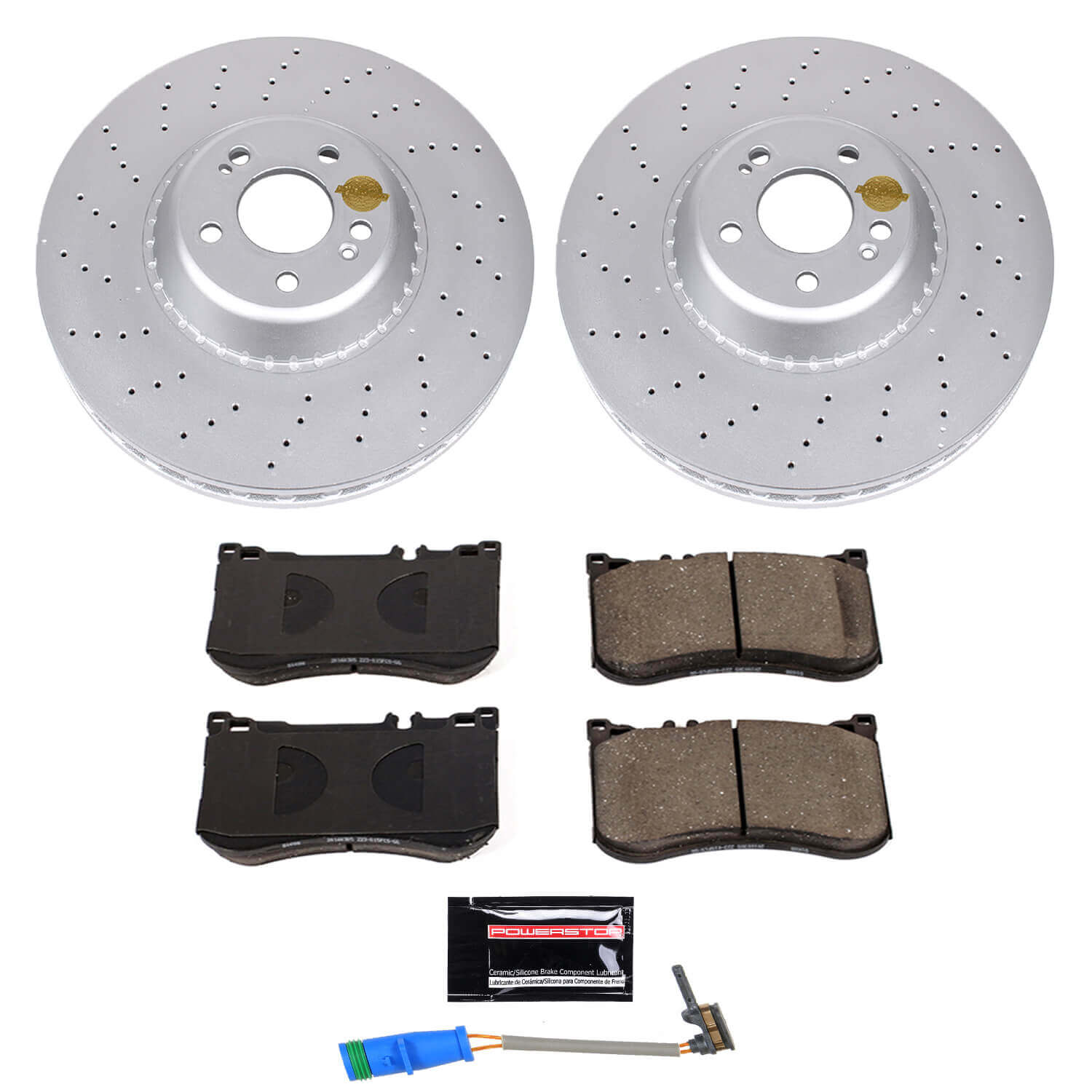 Power Stop CRK7852 Z23 Evolution Sport Front Brake Kit for 2017 Mercedes-Benz Maybach S550 product image