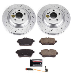 Power Stop CRK7859 Z23 Evolution Sport Rear Brake Kit for 2015-2016 Mercedes-Benz SL400 product image