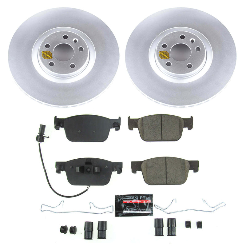 Power Stop CRK7860 Z23 Evolution Geomet Coated Front Pad And Rotor Kit for 2017-2020 Audi A4 product image