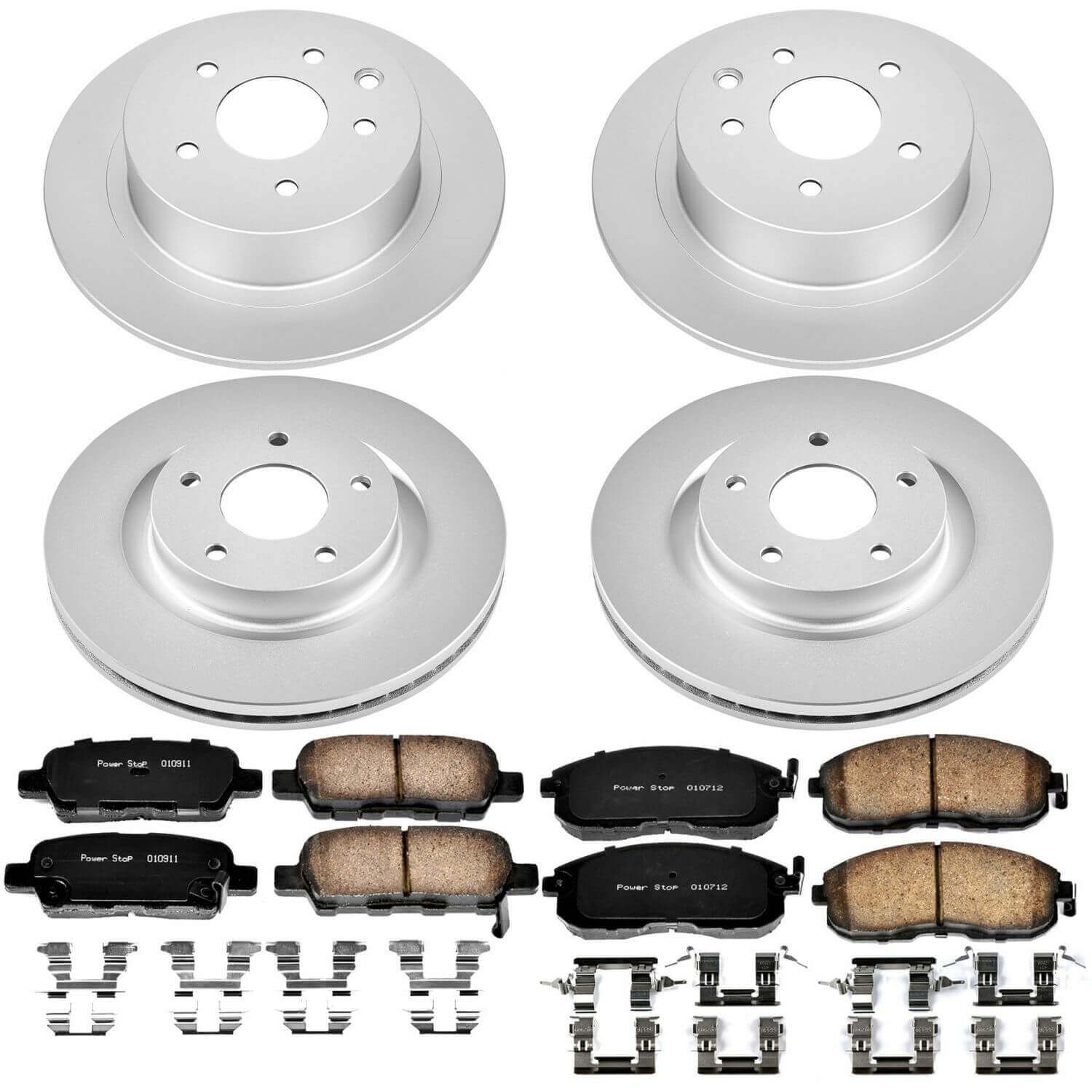 Power Stop CRK7865 Z17 Evolution Front And Rear Brake Kit for 2007-2009 Nissan Altima product image
