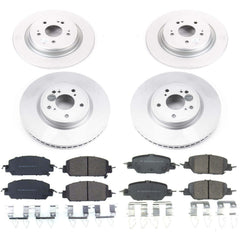 Power Stop CRK7873 Z17 Evolution Front And Rear Pad And Rotor Kit for 2017-2025 Honda CR-V product image