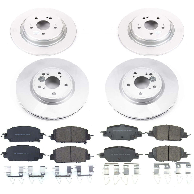 Power Stop CRK7873 Z17 Evolution Front And Rear Pad And Rotor Kit for 2017-2025 Honda CR-V product image