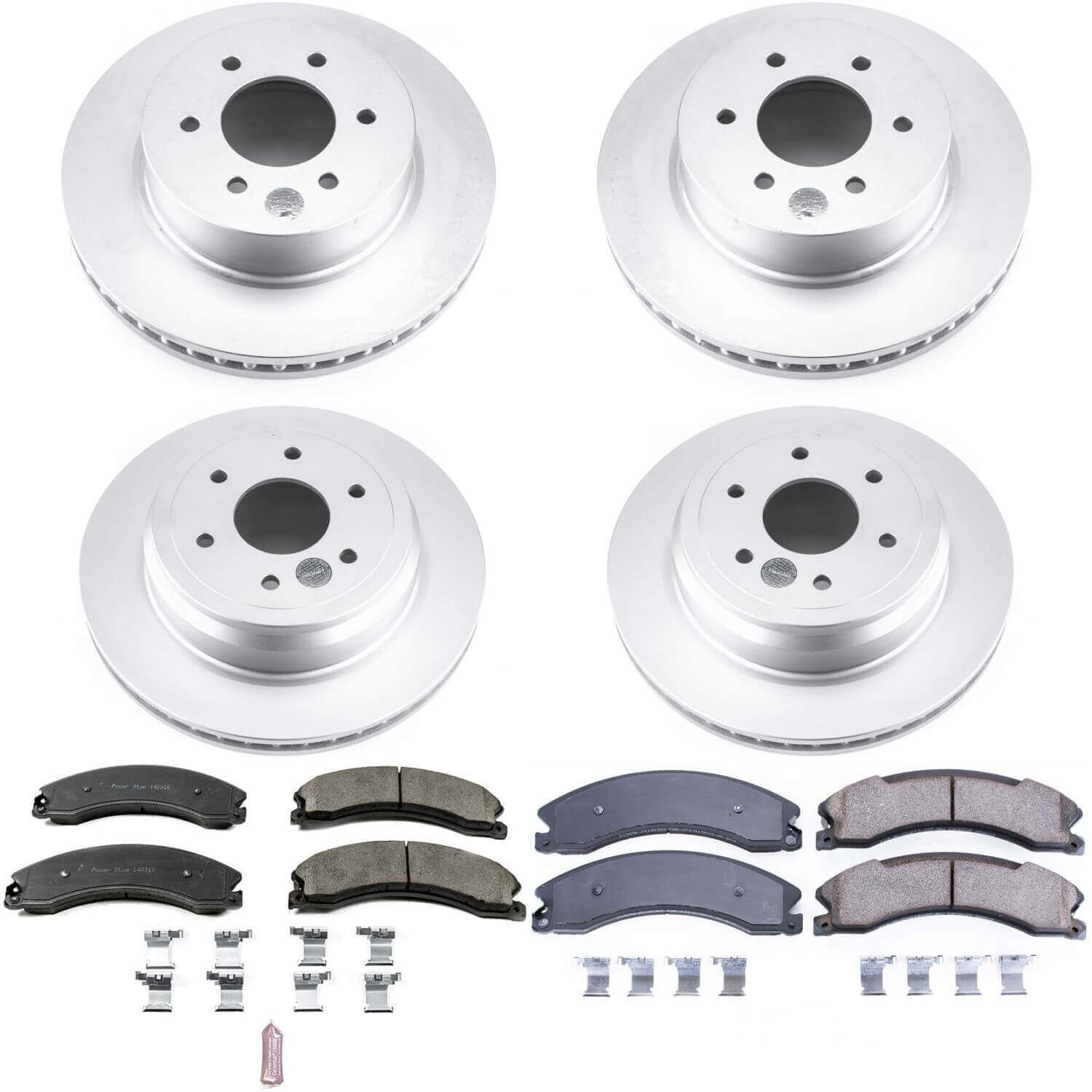 Power Stop CRK7876 Z17 Evolution Front And Rear Pad And Rotor Kit for 2016-2024 Nissan Titan Xd product image
