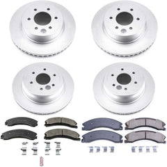 Power Stop CRK7876 Z17 Evolution Front And Rear Pad And Rotor Kit for 2016-2024 Nissan Titan Xd product image