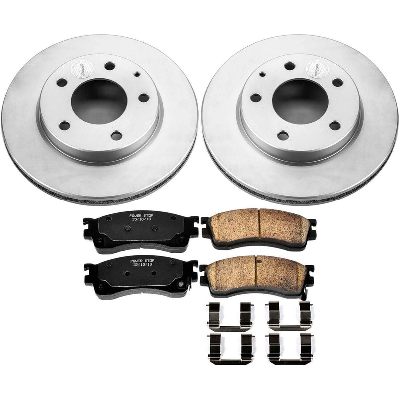 Power Stop CRK788 Z17 Evolution Front Brake Kit for 2001 Mazda Protege Rear Disc product image