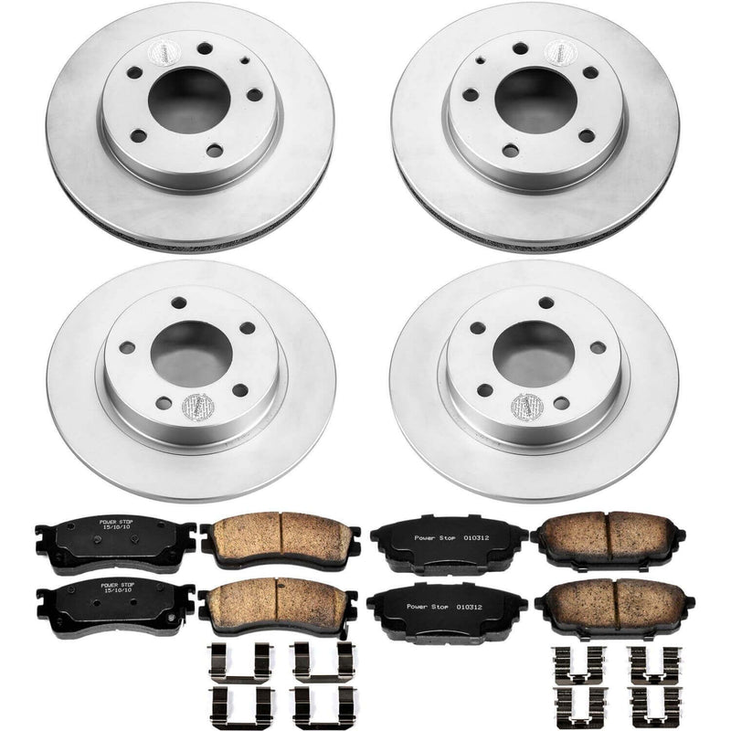 Power Stop CRK789 Z17 Evolution Front And Rear Brake Kit for 2001 Mazda Protege Rear Disc product image