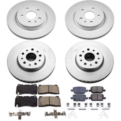 Power Stop CRK7908 Z17 Evolution Front And Rear Brake Kit for 2016-2019 Cadillac CT6 product image