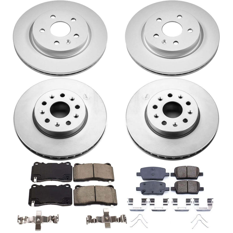 Power Stop CRK7908 Z17 Evolution Front And Rear Brake Kit for 2016-2019 Cadillac CT6 product image