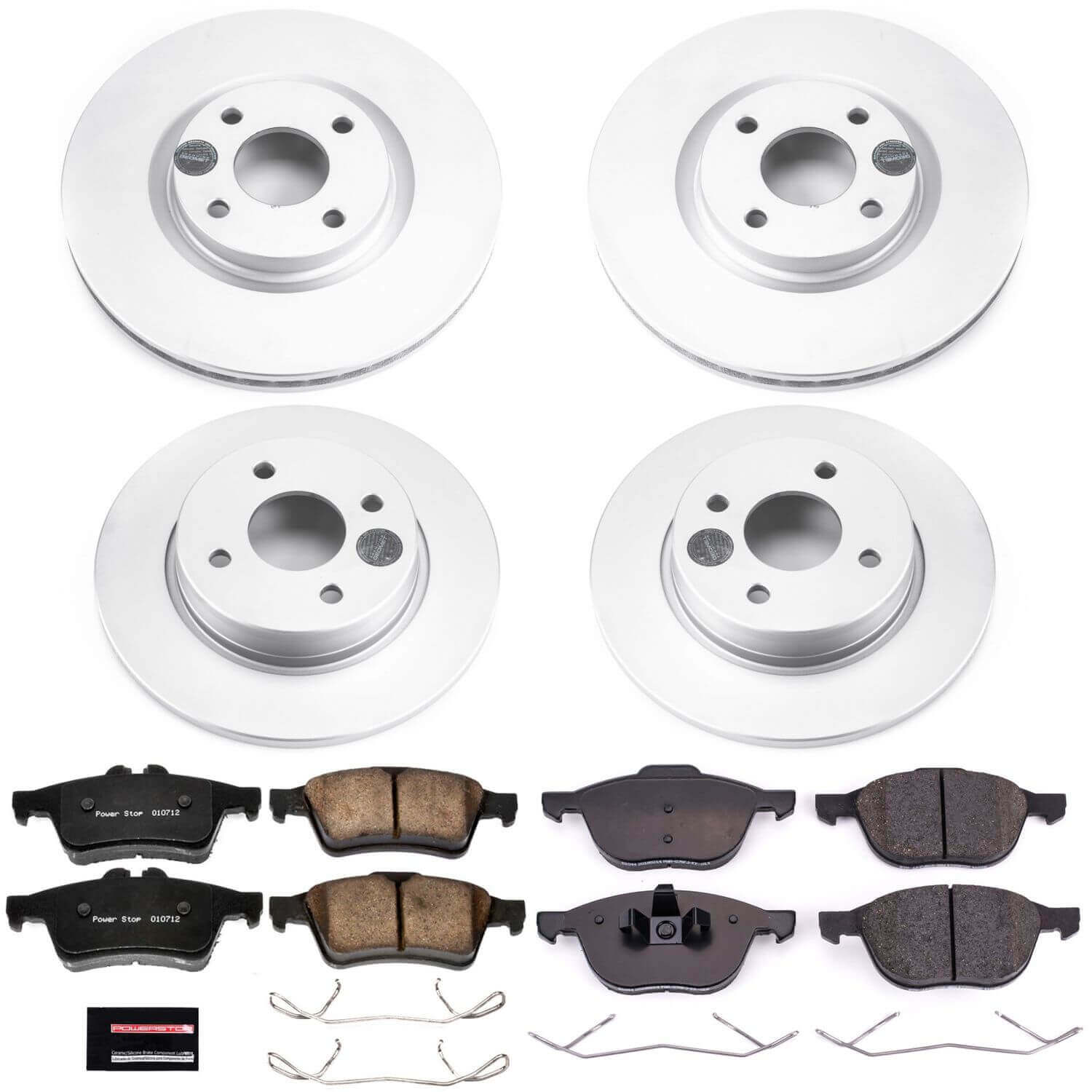 Power Stop CRK7910 Z17 Evolution Front And Rear Pad And Rotor Kit for 2018-2021 Ford Ecosport product image