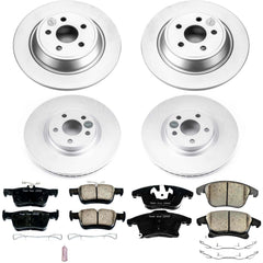 Power Stop CRK7912 Z17 Evolution Front And Rear Brake Kit for 2017-2020 Lincoln Mkz product image