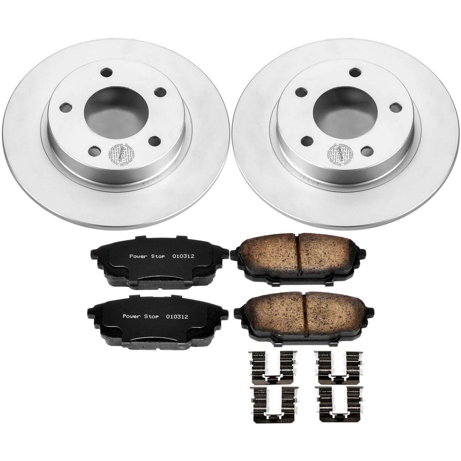 Power Stop CRK792 Z17 Evolution Rear Brake Kit for 2001 Mazda Protege Rear Disc product image
