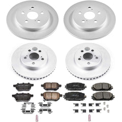 Power Stop CRK7924 Z17 Evolution Front And Rear Brake Kit for 2019-2022 Toyota Prius AWD-E product image