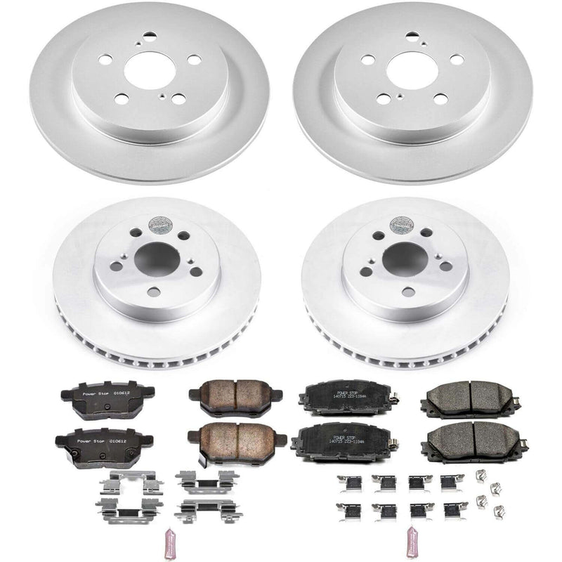 Power Stop CRK7924 Z17 Evolution Front And Rear Brake Kit for 2019-2022 Toyota Prius AWD-E product image