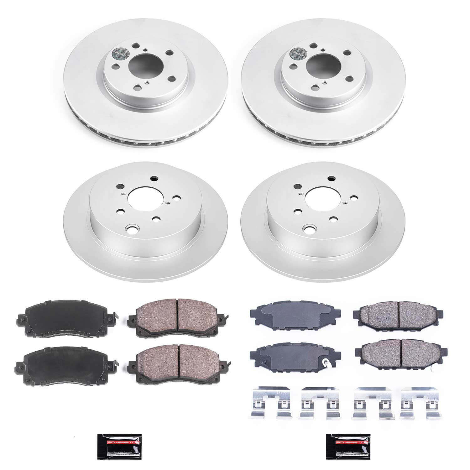 Power Stop CRK7926 Z17 Evolution Front And Rear Pad And Rotor Kit for 2017-2022 Subaru Impreza product image