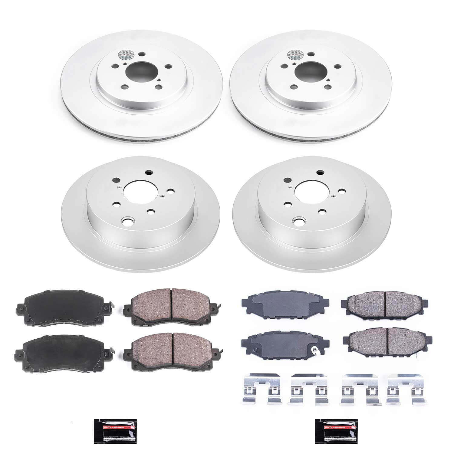 Power Stop CRK7927 Z17 Evolution Front And Rear Pad And Rotor Kit for 2018-2022 Subaru Crosstrek product image