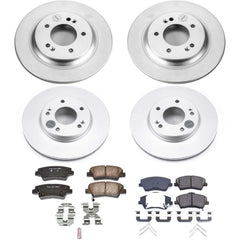 Power Stop CRK7928 Z17 Evolution Front And Rear Pad And Rotor Kit for 2017 Hyundai Ioniq Electric, Electric Limited product image