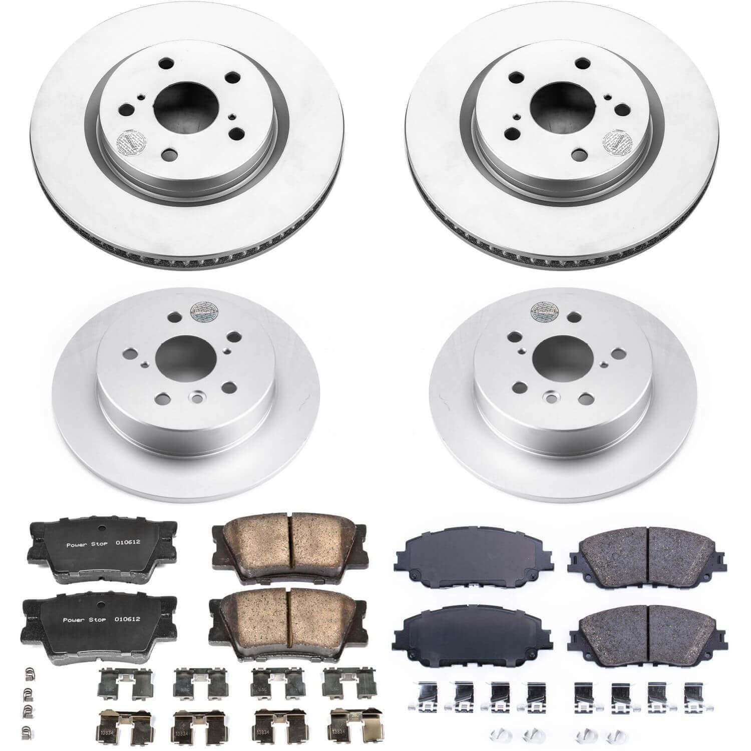 Power Stop CRK7931 Z17 Evolution Front And Rear Brake Kit for 2018-2019 Toyota Camry L, LE, SE product image