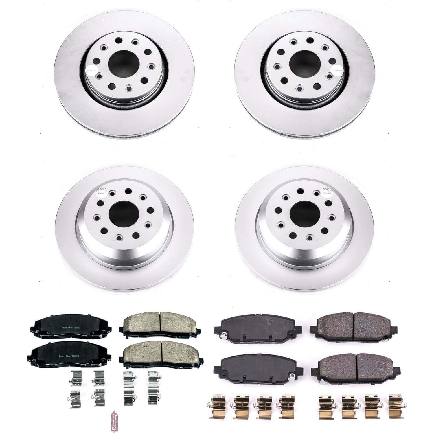 Power Stop CRK7938 Z17 Evolution Front And Rear Brake Kit for 2018 Jeep Wrangler Rubicon, Unlimited Rubicon, Unlimited Sahara product image