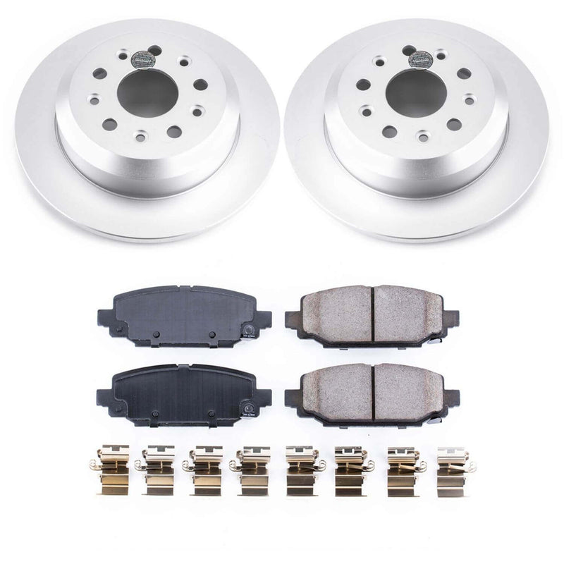 Power Stop CRK7943 Z17 Evolution Rear Pad And Rotor Kit for 2018 Jeep Wrangler Sport, Sport S, Unlimited Moab, Unlimited Sport, Unlimited Sport S product image