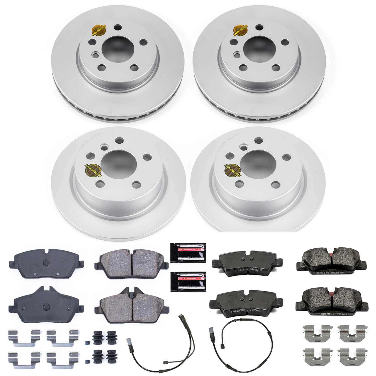 Power Stop CRK7978 Z23 Evolution Sport Front And Rear Brake Kit for 2014-2024 MINI Cooper Base product image