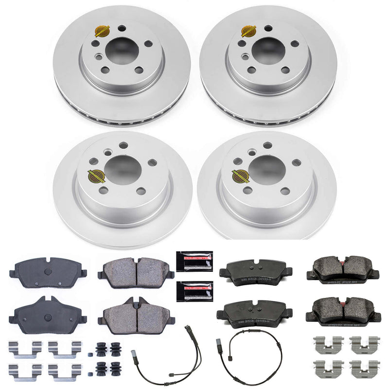 Power Stop CRK7978 Z23 Evolution Sport Front And Rear Brake Kit for 2014-2024 MINI Cooper Base product image