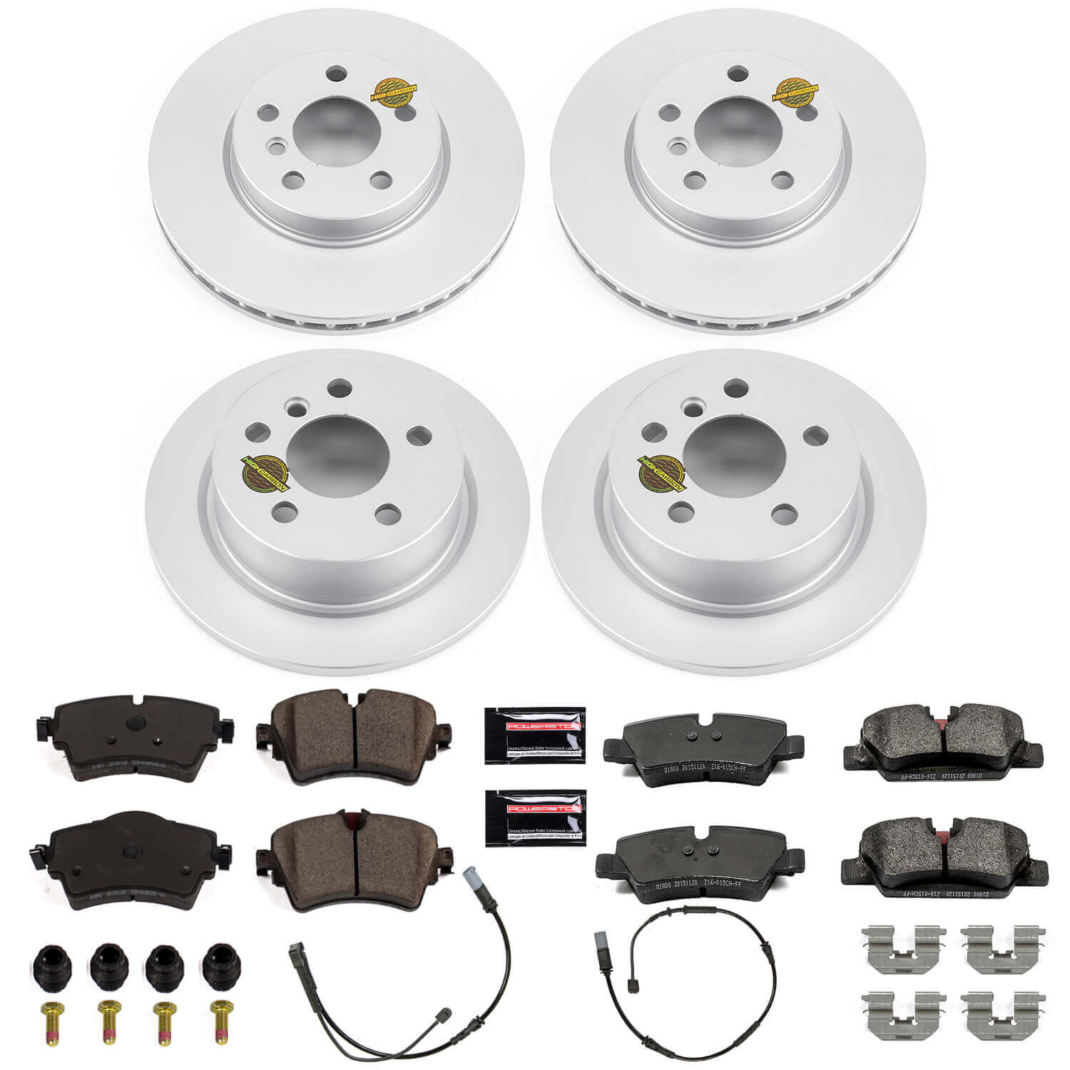 Power Stop CRK7981 Z23 Evolution Sport Front And Rear Brake Kit for 2014-2021 MINI Cooper S product image