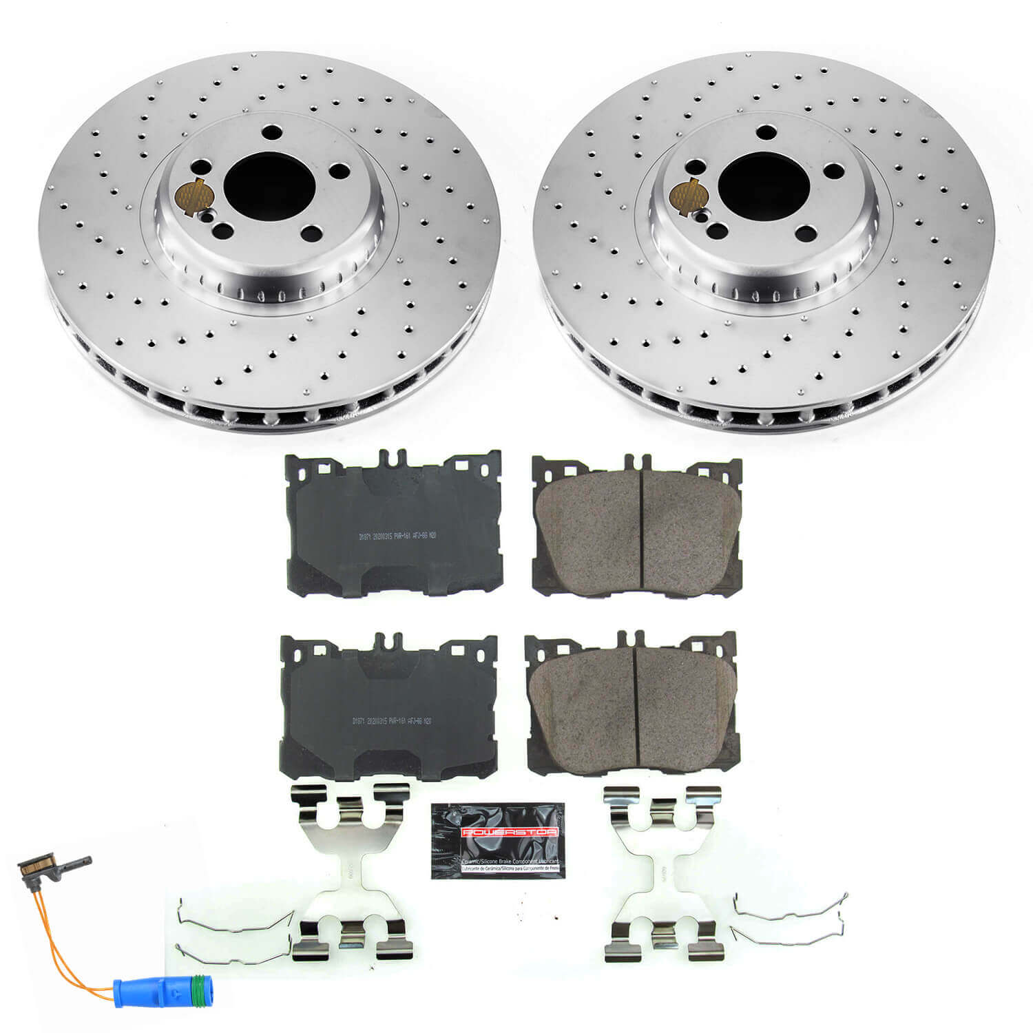 Power Stop CRK7986 Z23 Evolution Geomet Coated Front Pad And Rotor Kit for 2017-2023 Mercedes-Benz C43 AMG product image