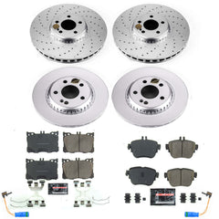 Power Stop CRK7987 Z23 Evolution Geomet Coated Front And Rear Pad And Rotor Kit for 2020-2023 Mercedes-Benz E-350 product image