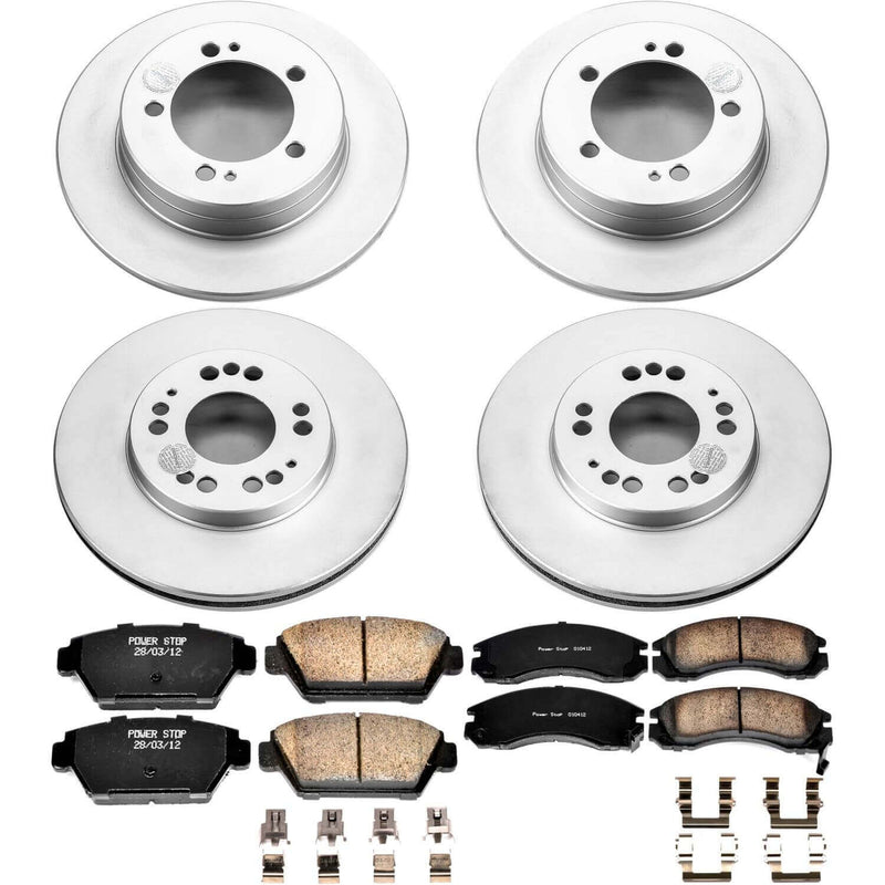 Power Stop CRK799 Z17 Evolution Front And Rear Brake Kit for 1993 Eagle Talon All Wheel Drive product image