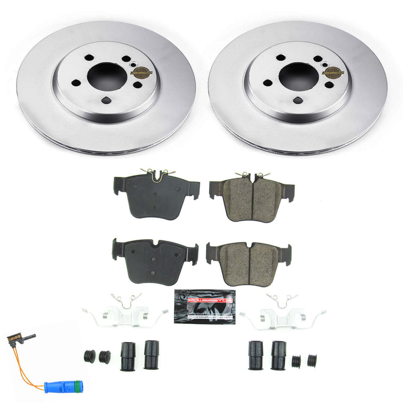 Power Stop CRK7990 Z23 Evolution Geomet Coated Rear Pad And Rotor Kit for 2017-2023 Mercedes-Benz C43 AMG product image