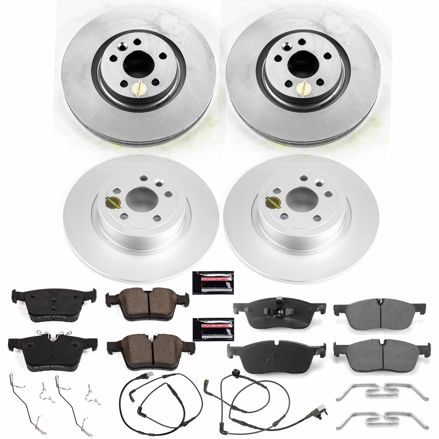 Power Stop CRK7992 Z23 Evolution Sport Front And Rear Brake Kit for 2016-2019 Land Rover Range Rover Evoque product image