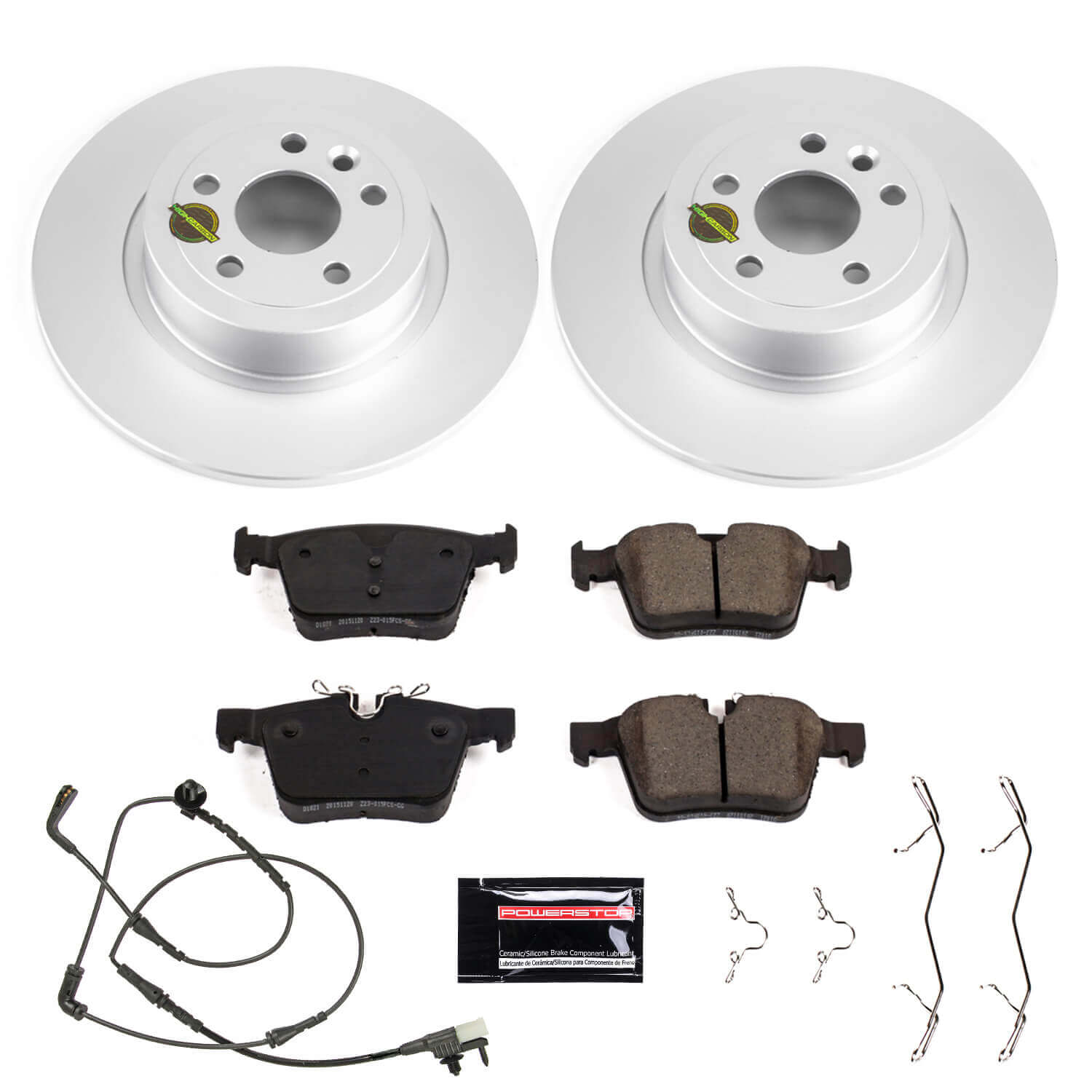 Power Stop CRK7994 Z23 Evolution Sport Rear Brake Kit for 2016-2019 Land Rover Range Rover Evoque product image