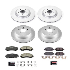 Power Stop CRK8006 Z17 Evolution Front And Rear Brake Kit for 2014-2016 Infiniti Q50 Base, Hybrid Premium, Premium product image