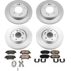Power Stop CRK8012 Z17 Evolution Front And Rear Brake Kit for 2017-2019 Kia Soul product image