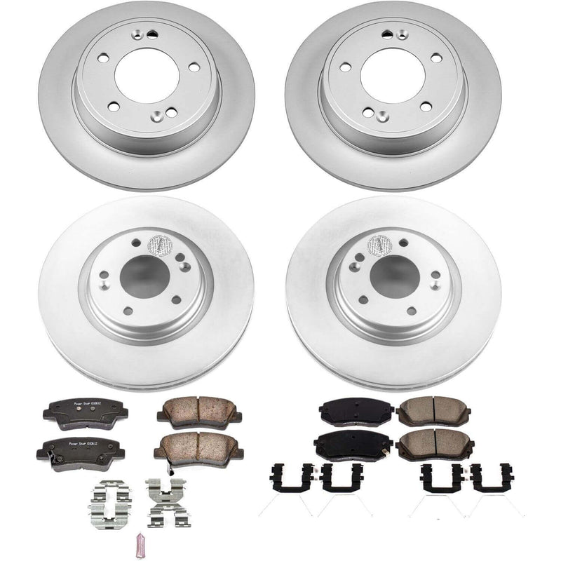 Power Stop CRK8012 Z17 Evolution Front And Rear Brake Kit for 2017-2019 Kia Soul product image