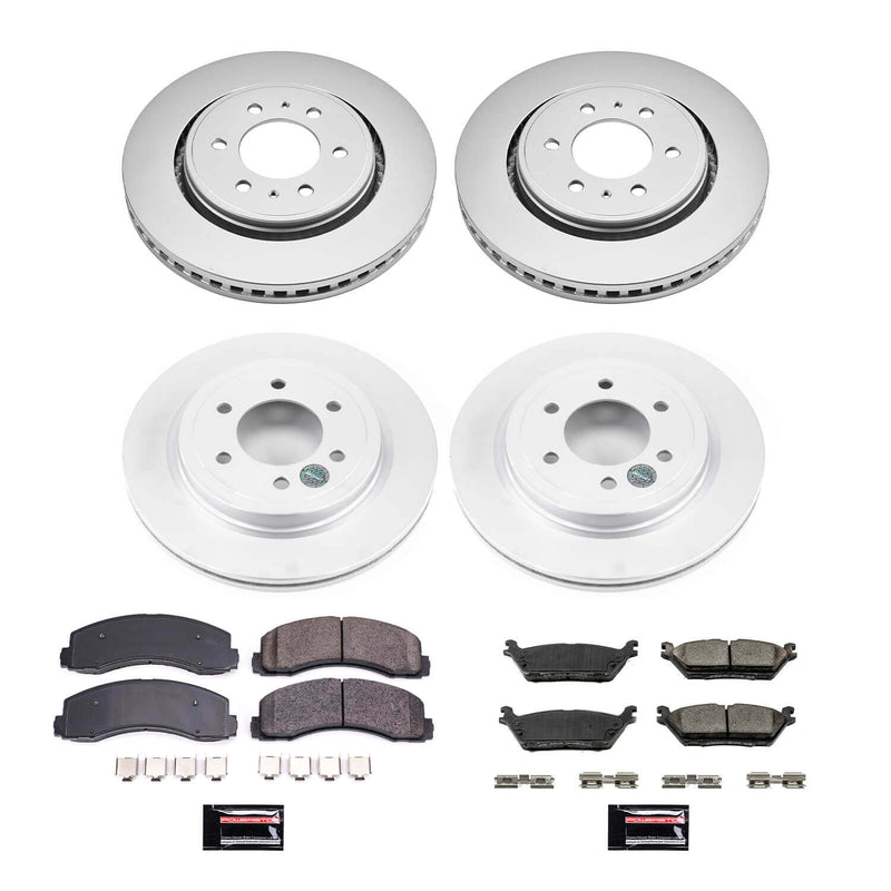 Power Stop CRK8026 Z17 Evolution Front And Rear Brake Kit for 2018-2021 Ford Expedition product image