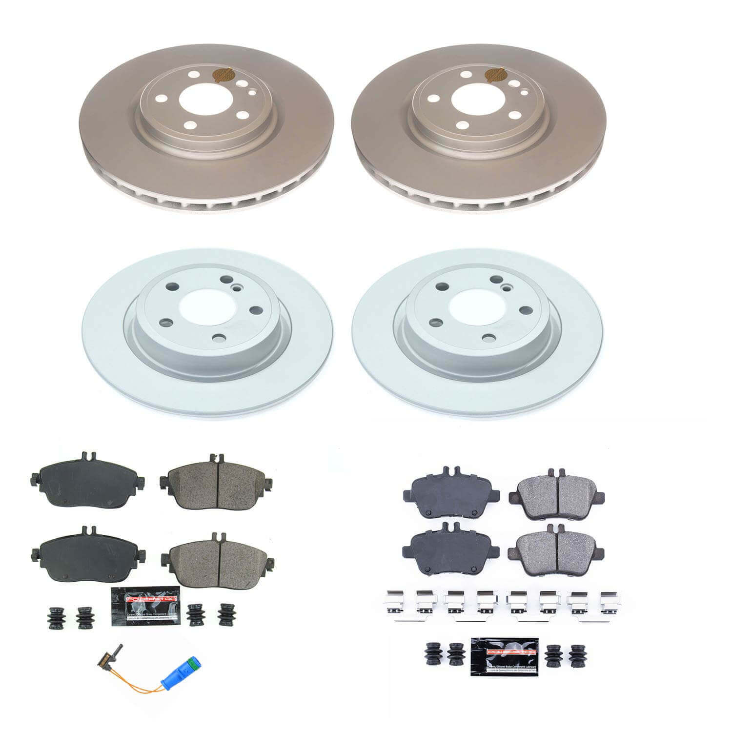 Power Stop CRK8046 Front And Rear Z17 Evolution Pad And Rotor Kit for 2017-2018 Infiniti QX30 Base, Luxury, Premium product image