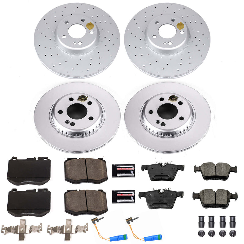 Power Stop CRK8050 Z23 Evolution Sport Front And Rear Brake Kit for 2015-2023 Mercedes-Benz C300 product image