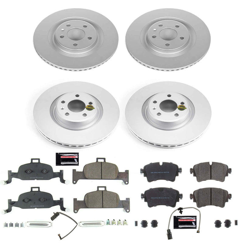 Power Stop CRK8053 Z23 Evolution Geomet Coated Front And Rear Pad And Rotor Kit for 2019-2020 Audi A6 Quattro product image