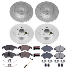 Power Stop CRK8056 Z23 Evolution Sport Front And Rear Brake Kit for 2017-2020 Mercedes-Benz SLC300 product image