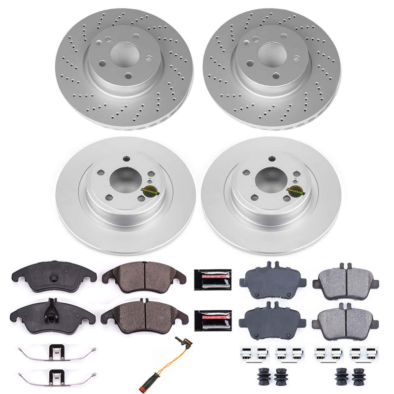 Power Stop CRK8056 Z23 Evolution Sport Front And Rear Brake Kit for 2017-2020 Mercedes-Benz SLC300 product image